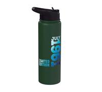 En Julio 1961 Año 1961 Retro 1961 Vintage 1961 Desde 1961 Stainless Steel Insulated Water Bottle