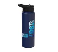 En Julio 1987 Año 1987 Retro 1987 Vintage 1987 Desde 1987 Stainless Steel Insulated Water Bottle