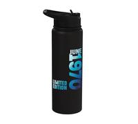 En Junio 1970 Año 1970 Retro 1970 Vintage 1970 Desde 1970 Stainless Steel Insulated Water Bottle