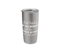 En la Biblioteca de Su Sabiduría: Historias de Santos Vaso térmico de acero inoxidable de doble pared