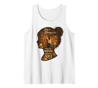 En la Biblioteca Ella va Pierde su Mente Encuentra su Alma Libros Camiseta sin Mangas