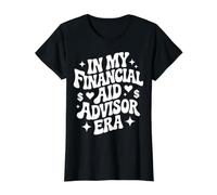 En la era de mi Asesor de Ayuda financiera, Funny College Aide Office Camiseta gráfica económica, Mujer, Negro, XS