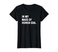 En la era de mi Dama de Honor - Despedida de Soltera de Boda Camiseta gráfica económica, Mujer, Negro, L