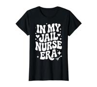 En la era de mi Enfermera de la cárcel, Correcciones RN, Enfermería forense Camiseta gráfica económica, Mujer, Negro, XL