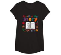 En la era de mi jardín de Infantes: Comenzando mi Historia Camiseta, Niñas, Negro, Pequeña