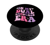 En la era de mi lenguaje dual apreciación del maestro de dos idiomas PopSockets PopGrip Adhesivo