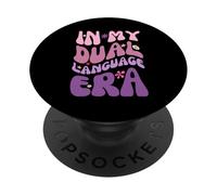 En la era de mi lenguaje dual apreciación del maestro de dos idiomas PopSockets PopGrip Adhesivo