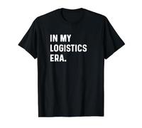 En la era de mi logística - Gestión de la Cadena de Suministro logística Camiseta gráfica económica, Hombre, Negro, XL