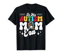 En la era de mi madre con autismo, rompecabezas y moño desordenado para el Día de la Concientización sobre el Autismo Camiseta