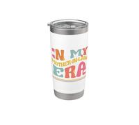 En la era de mi madre, divertido juego de palabras familiar, Groovy Mom, a juego retro Vaso térmico de acero inoxidable de doble pared