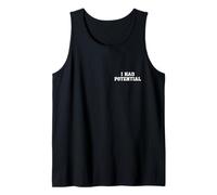 EN LA Espalda - I Had Potential Funny Physics Joke Retro Vintage Camiseta sin Mangas