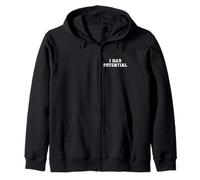 EN LA Espalda - I Had Potential Funny Physics Joke Retro Vintage Sudadera con Capucha