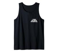 EN LA Espalda - I Had so Much Potential Funny Physics Joke Vintage Camiseta sin Mangas