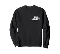 EN LA Espalda - I Had so Much Potential Funny Physics Joke Vintage Sudadera