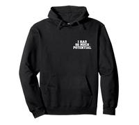 EN LA Espalda - I Had so Much Potential Funny Physics Joke Vintage Sudadera con Capucha