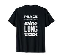 En la Espalda Odio Guerra Di no a la Guerra No Guerras La Paz GANA a Largo Plazo Camiseta