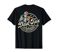 EN LA ESPALDA Papá Impuestos Asegurándose de que no sea veneno esqueleto papá Impuesto Camiseta