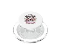 En La Espera Dios Está Trabajando Mariposa Fe PopSockets PopGrip para MagSafe