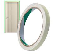En la etiqueta brillante oscura - cinta adhesiva antiglipage resplandor - cinta brillante impermeable - prácticos reflectores verdes fluorescentes. Cinta adhesiva fluorescente verde para escaleras,