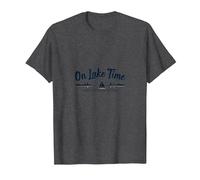 En la Hora del Lago: Aventura escénica en Vela Camiseta, Hombre, Jaspeado Oscuro, L
