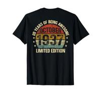 (EN LA Parte) Cumpleaños de Octubre EST 1937 Edición Limitada 89 Camiseta
