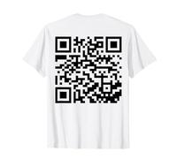 (En la parte posterior) Divertido QR Fck You Code Dedo Medio Sarcasmo Dicho Camiseta