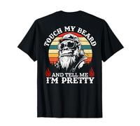 (En la Parte Posterior) Toca mi Barba y Dime Que Soy un Mono Bonito Camiseta