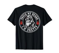 (En la parte posterior) Toca mi barba y dime que soy un mono bonito Camiseta