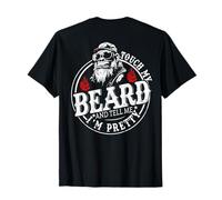 (En la Parte Posterior) Toca mi Barba y Dime Que Soy un Mono Bonito Camiseta