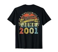 (En la Parte Trasera) 25 Edición Limitada 2001 25 Junio cumpleaños Camiseta