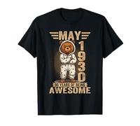(En la Parte Trasera) Mayo de 1930 96 cumpleaños 96 años Oso de Peluche Camiseta