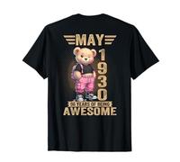 (En la Parte Trasera) Mayo de 1930 96 cumpleaños 96 años Oso de Peluche Camiseta