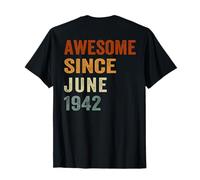 (En la Parte Trasera) Retro Desde Junio de 1942 84 años 84 cumpleaños Camiseta