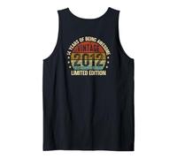 (En la Parte Trasera) Vintage Awesome Since 2012 Retro 14th Birthday Camiseta sin Mangas