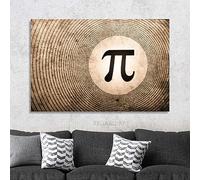 π en la pizarra Póster de relatividad Pi Math Science Wall Art Canvas Painting para la decoración de la pared de la sala de la escuela Imágenes 80x120cm (31x47in) con marco