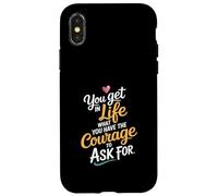 En la vida Lo que tienes el coraje de pedir motivar Carcasa para iPhone X/XS