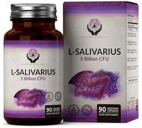 EN Lactobacillus Salivarius Probiótico | 90 Cápsulas de Lactobacillus Salivarius de Alta Potencia - 5 Mil Millones de UFC L-Salivarius Probióticos por Cápsula | Sin OGM, Gluten ni Alérgenos