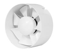 EUROPLAST Ø 150mm Ventilador de Conducto Domestico - Ventilador de Tubo - Plástico - Blanco