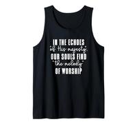 En los Ecos de Su Majestad Nuestras Almas Encuentran Melodía Camiseta sin Mangas
