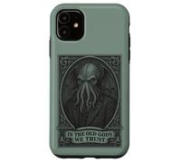 En los Viejos Dioses Confiamos, gráfico de Terror cósmico Carcasa para iPhone 11