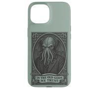 En los Viejos Dioses Confiamos, gráfico de Terror cósmico Carcasa para iPhone 15