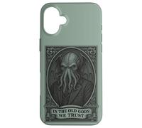 En los Viejos Dioses Confiamos, gráfico de Terror cósmico Carcasa para iPhone 16 Plus