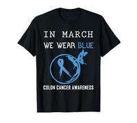 En Marzo llevamos la concienciación sobre el cáncer de Colon Azul Camiseta
