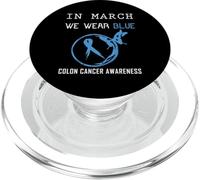 En Marzo llevamos la concienciación sobre el cáncer de Colon Azul PopSockets PopGrip para MagSafe