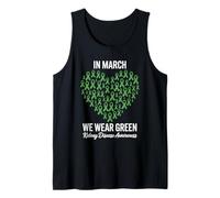 En Marzo llevamos Verde Concientización sobre la Enfermedad renal corazón Camiseta sin Mangas