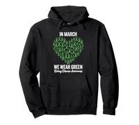 En Marzo llevamos Verde Concientización sobre la Enfermedad renal corazón Sudadera con Capucha