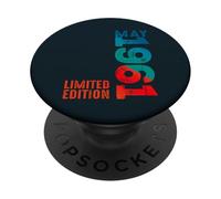 En Mayo 1961 Año 1961 Desde 1961 Retro 1961 Vintage 1961 PopSockets PopGrip Adhesivo