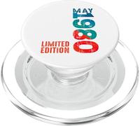 En Mayo 1980 Año 1980 Desde 1980 Retro 1980 Vintage 1980 PopSockets PopGrip para MagSafe