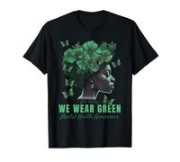 En mayo usamos flores verdes de conciencia sobre la salud mental Camiseta