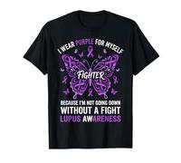 En Mayo usamos Mariposa Morada de Conciencia sobre el Lupus Camiseta
